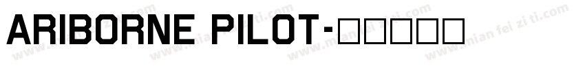 ariborne pilot字体转换